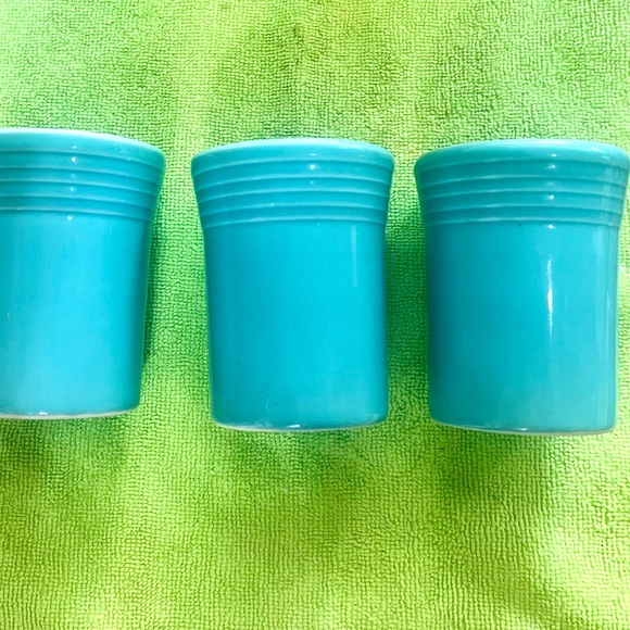 Fiesta Cups Pitcher Anniversary Vintage 1996 Two Matching Cups 60th - Picture 6 of 9